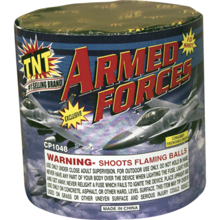ARMED FORCES Firework Aerial Finale Armed Forces