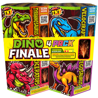 Firework Fountains Dino Finale 4 Pack