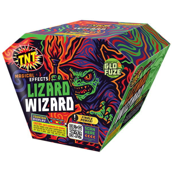 Firework Fountains Lizard Wizard