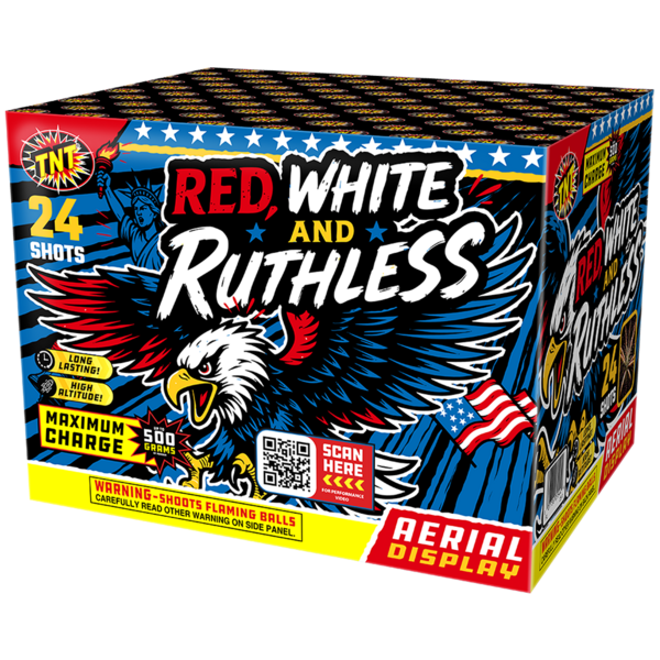 Firework Multi Aerials Red White And Ruthless