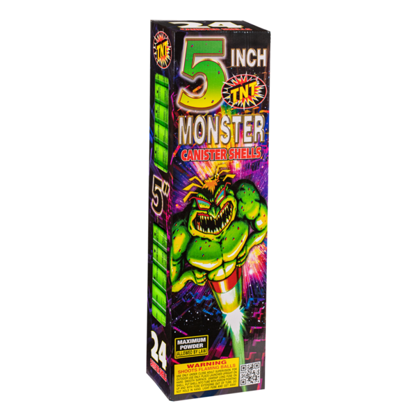 MONSTER® 5" CANISTER SHELLS 12 SHOTS
