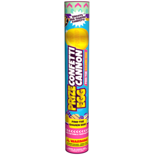 Firework Confetti & Streamers Prize Egg Cannon