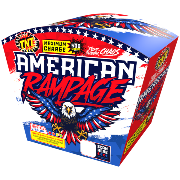 500 Gram Firework Fountains American Rampage