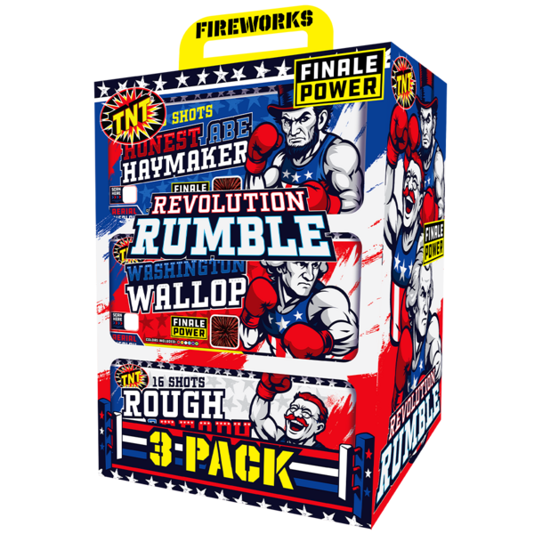 Firework Fountains Revolution Rumble 3 Pack