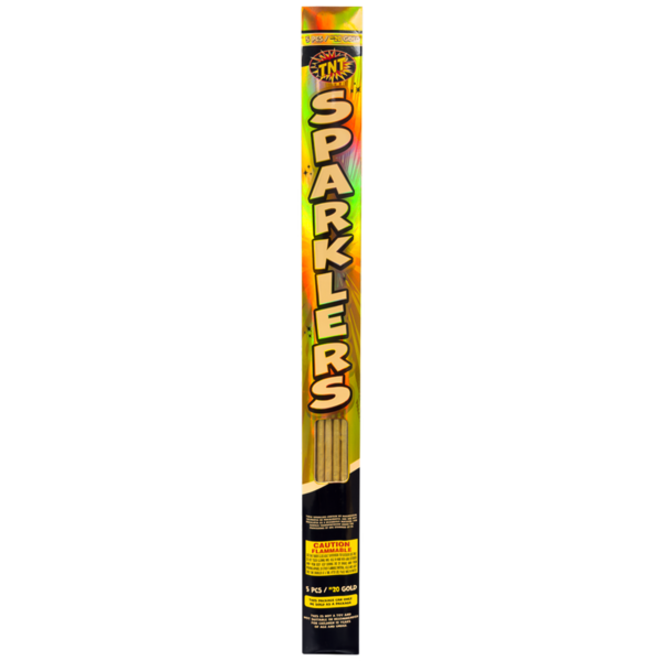Firework Sparklers & Handheld 20" Gold Sparklers