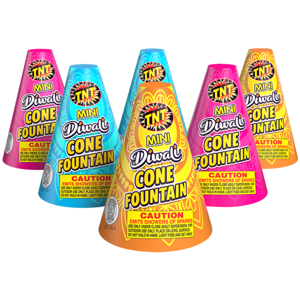 Firework  Mini Diwali Cone 6 Pack