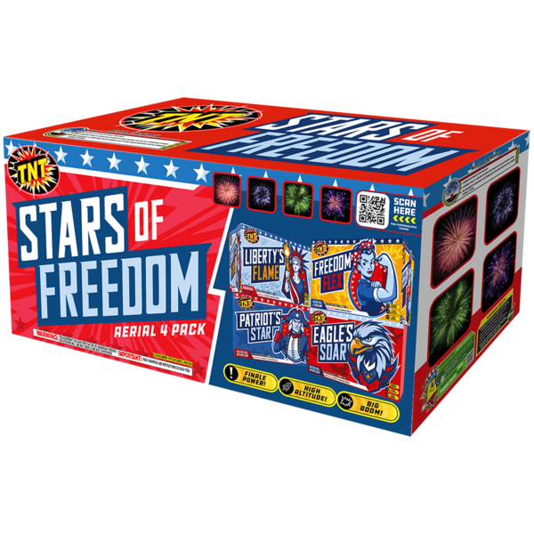 Firework Multi Aerials Stars Of Freedom Box
