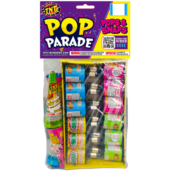 Firework Novelty Assortments Pop Parade Bag
