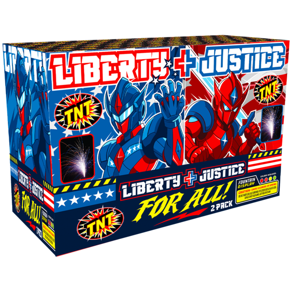 Firework Fountains Liberty + Justice 2 Pack