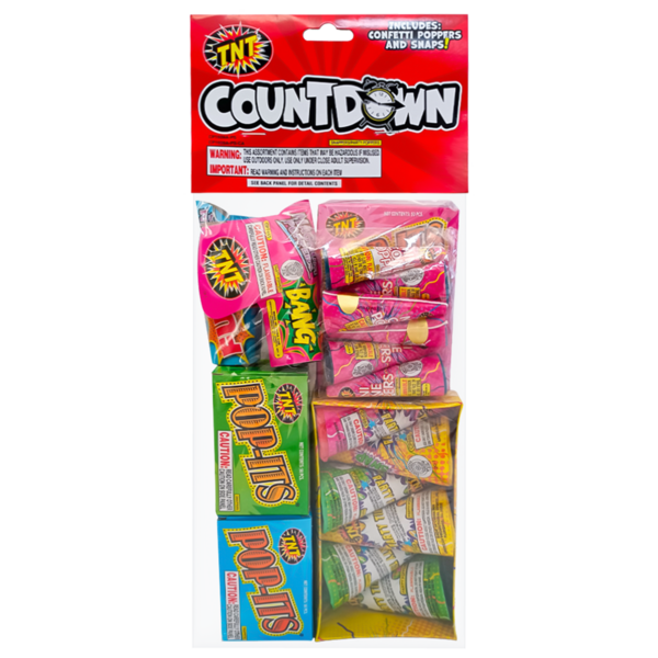 Firework Novelty Assortments Countdown Bag