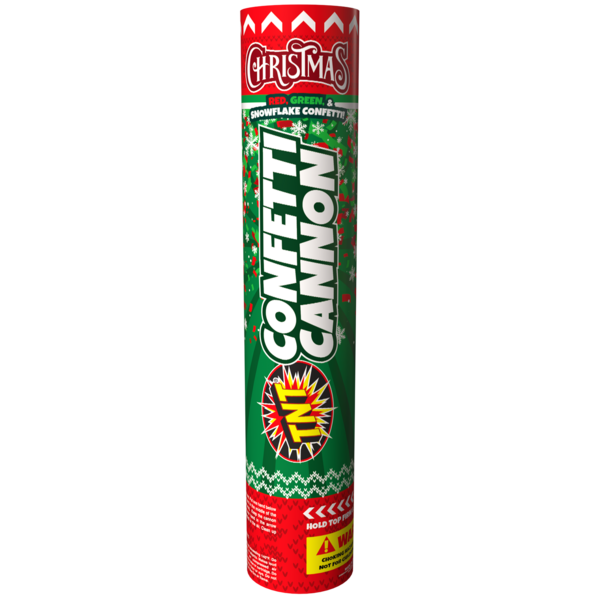 Firework Confetti & Streamers Christmas Cannon