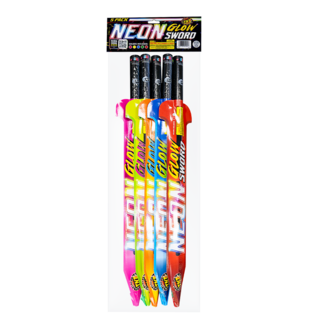Firework Sparklers & Handheld Neon Sword 5 Pack