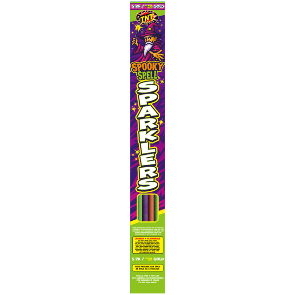 Firework Sparklers & Handheld Spooky Spell Sparklers