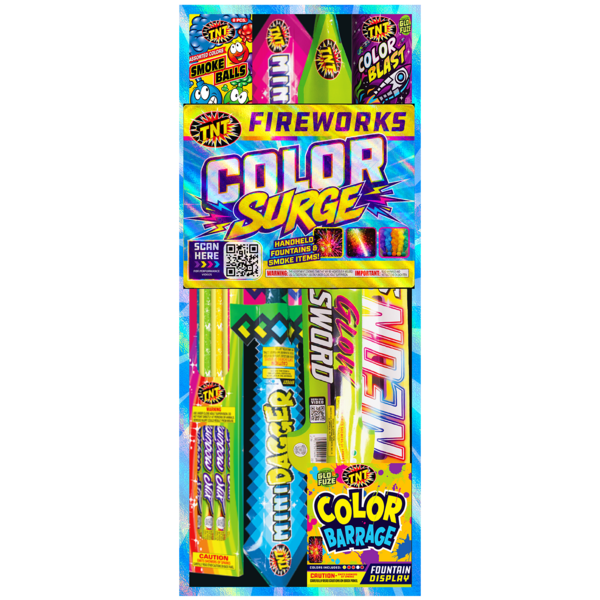 Firework Novelty Assortments Color Surge