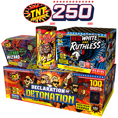 TNT Fireworks - 250 Years of America